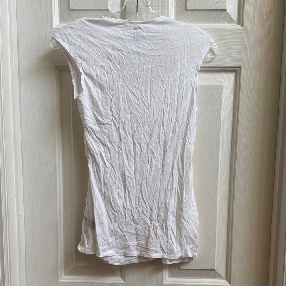 Source Unknown White Ruched Blouse - image 4